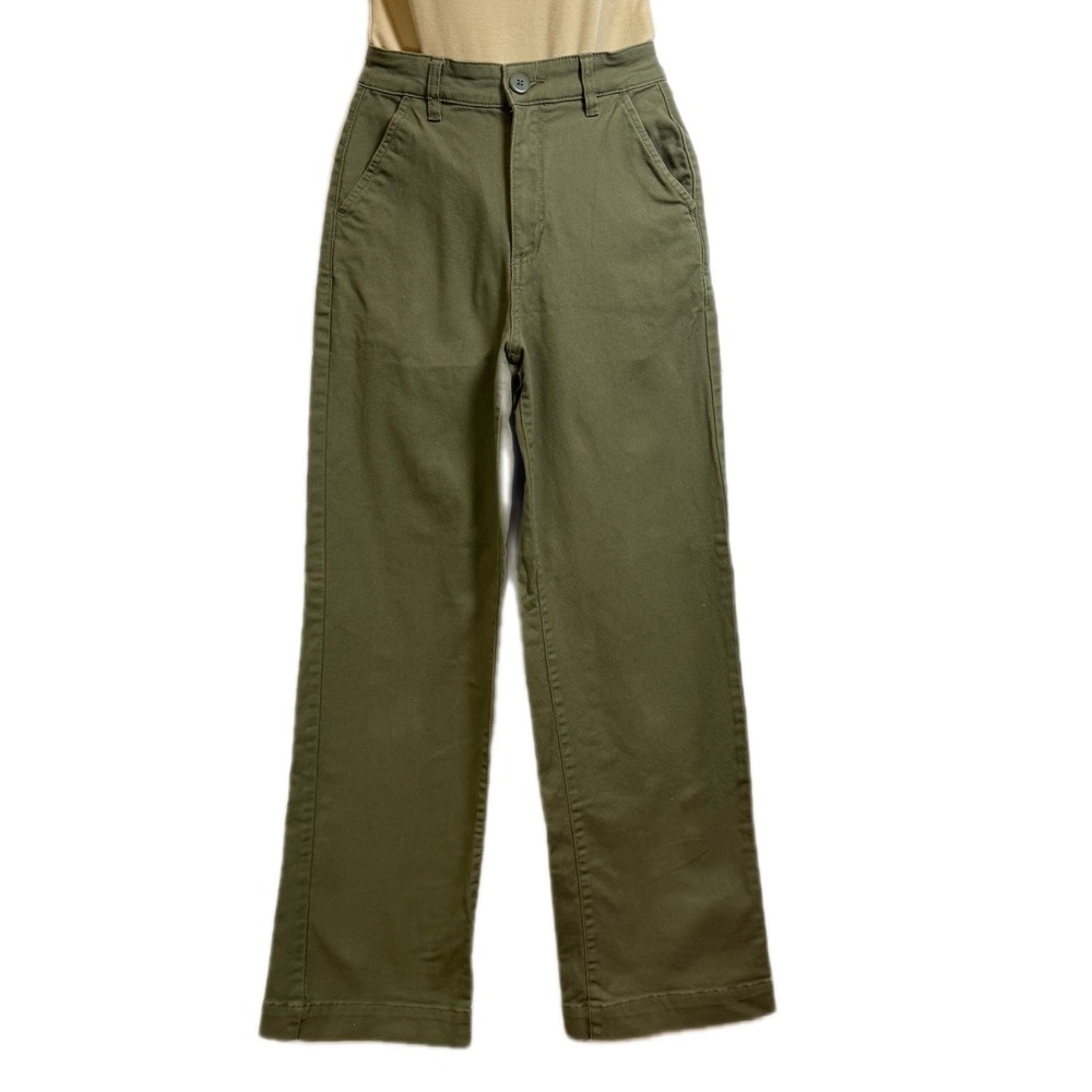 Cotton On Womens green wide-leg utility pants WS- US,2